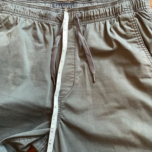 Gray Men's AE American Eagle Flex Trekker Woven Cotton Joggers In Size Small - Picture 11 of 14